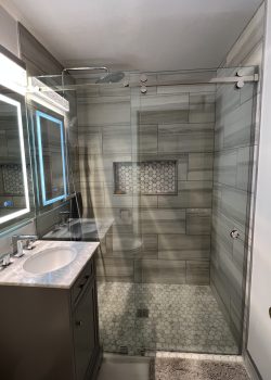 In-line Shower Door